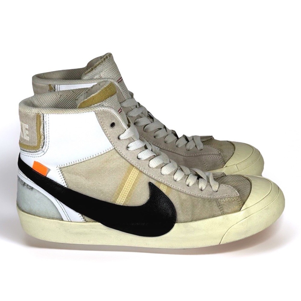 Nike Off-White Blazer Mid The Ten White Black Virgl‎ Abloh AA3832-100 Men's  8
